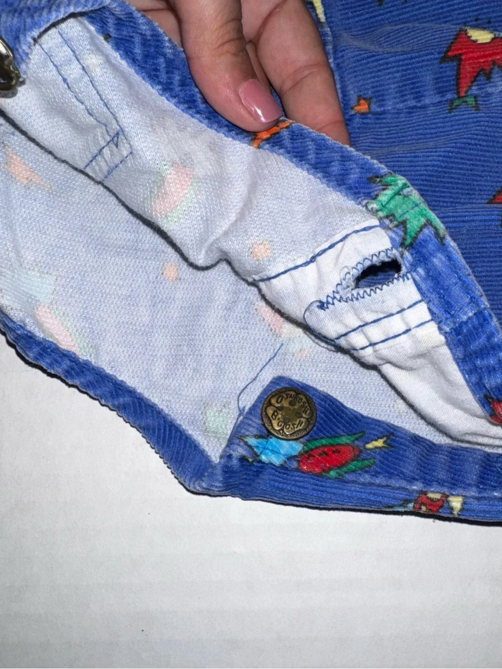OshKosh B'gosh Blue Rocket Print Overalls
